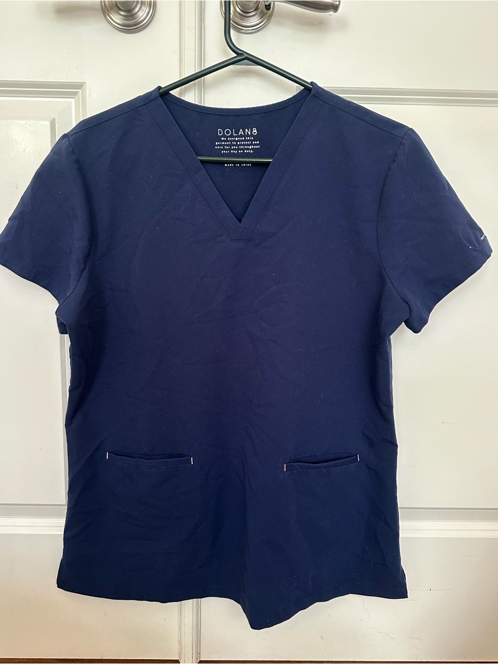 Navy Dolan Scrub Top